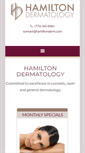 Mobile Screenshot of hamiltonderm.com